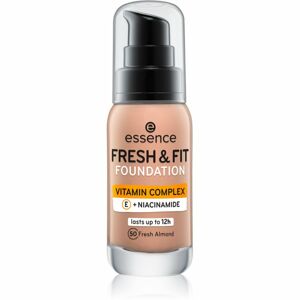 Essence Fresh & Fit tekutý make-up odstín 50 Fresh Almond 30 ml