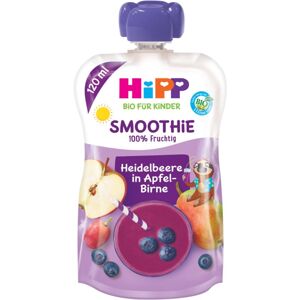 Hipp BIO Smoothie jablko - hruška - borůvky ovocný příkrm 120 ml
