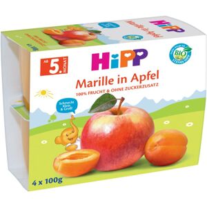 Hipp BIO jablka s meruňkami ovocný příkrm 4x100 g