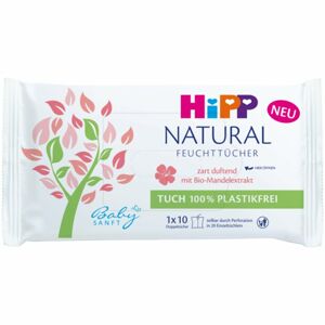 Hipp Babysanft Natural vlhčené čisticí ubrousky pro děti od narození 10 ks