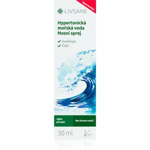 LIVSANE Hypertonická mořská voda čisticí sprej pro hygienu nosu 30 ml
