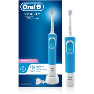 Oral B Vitality 100 Sensi UltraThin D100.413.1 Blue elektrický zubní kartáček