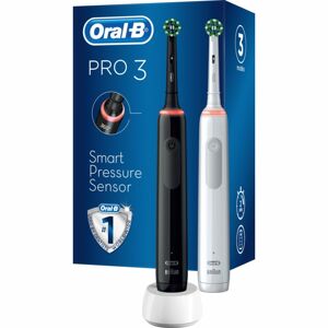 Oral B Pro 3 3900 Cross Action Duo elektrický zubní kartáček 2 ks