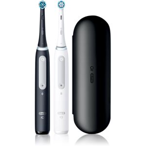 Oral B iO4 DUO elektrický zubní kartáček s cestovním pouzdrem Black & White
