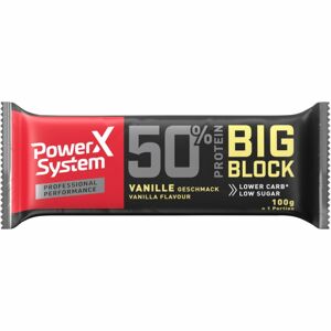 Power System Big Block proteinová tyčinka příchuť vanilla 100 g