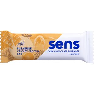 SENS Pleasure proteinová tyčinka s cvrččím proteinem proteinová tyčinka příchuť Dark Chocolate & Orange 40 g
