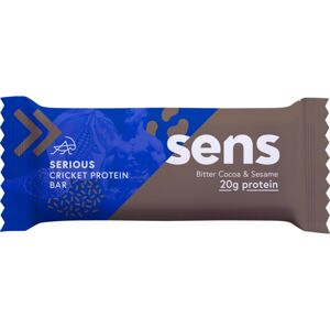 SENS Tyčinka s cvrččím proteinem proteinová tyčinka příchuť Bitter Cocoa & Seasame 60 g