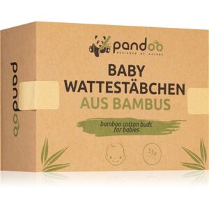 Pandoo Bamboo Cotton Buds for Babies vatové tyčinky pro děti 55 ks