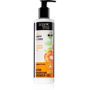 Organic Shop Organic Grapefruit & Lime aktivní sprchový gel 280 ml