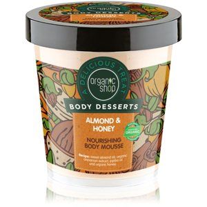 Organic Shop Body Desserts Almond & Honey tělová pěna pro výživu a hydrataci 450 ml