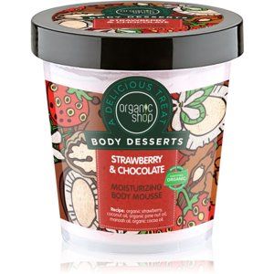 Organic Shop Body Desserts Strawberry & Chocolate tělová pěna s hydratačním účinkem 450 ml