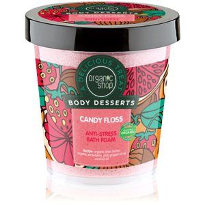 Organic Shop Body Desserts Candy Floss antistresová pěna do koupele 450 ml