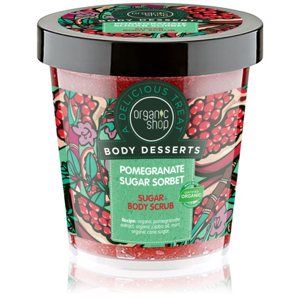 Organic Shop Body Desserts Pomegranate osvěžující cukrový peeling na tělo