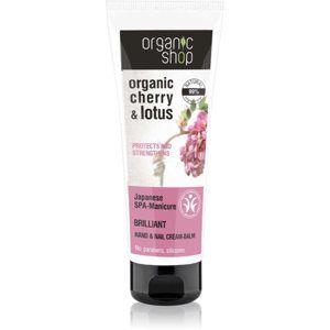 Organic Shop Cherry & Lotus posilující balzám na ruce a nehty 75 ml
