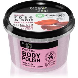 Organic Shop Organic Rose & Salt tělový peeling se solí 250 ml