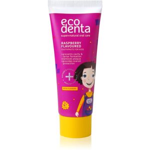 Ecodenta Super + přírodní zubní pasta pro děti příchuť Raspberry 75 ml