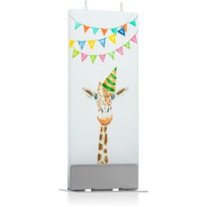 Flatyz Greetings Happy Birthday Giraffe dekorativní svíčka 6x15 cm