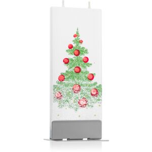 Flatyz Holiday Christmas Tree with Snow dekorativní svíčka 6x15 cm