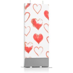 Flatyz Holiday Hearts dekorativní svíčka 6x15 cm
