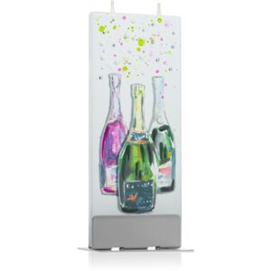 Flatyz Greetings Three Bottles Of Sparkling Wine dekorativní svíčka 6x15 cm
