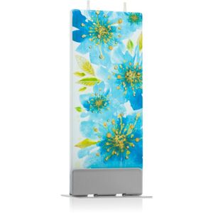 Flatyz Nature Blue Flowers dekorativní svíčka 6x15 cm