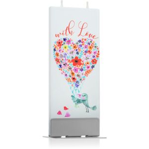 Flatyz Greetings With Love dekorativní svíčka 6x15 cm