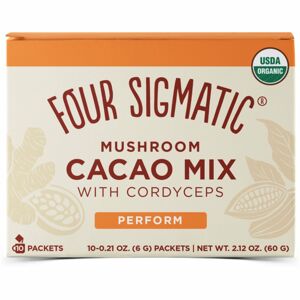 Four Sigmatic Perform Mushroom Cacao Mix with Cordyceps adaptogenní kakaový nápoj 10x6 g