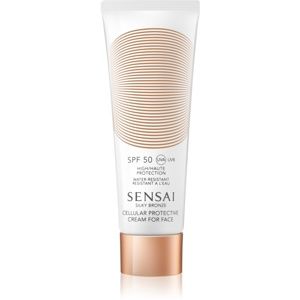 Sensai Silky Bronze Cellular Protective Cream for Face SPF 50 protivráskový krém na opalování SPF 50 50 ml