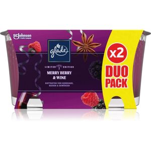GLADE Merry Berry & Wine vonná svíčka duo 2x129 g