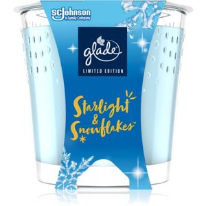 GLADE Starlight & Snowflakes vonná svíčka s vůní Snow, Frosty Air, Ecalyptus 129 g