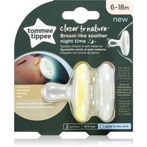 Tommee Tippee C2N Closer to Nature Night 6-18m dudlík Natural 2 ks