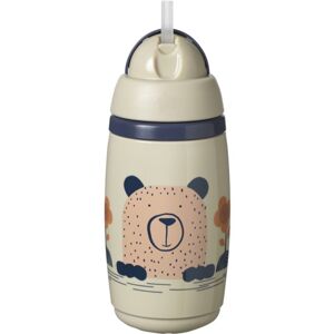 Tommee Tippee Superstar Insulated Straw termohrnek s brčkem pro děti 12m+ Grey 266 ml