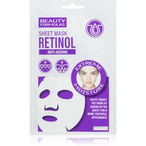 Beauty Formulas Retinol plátýnková maska proti stárnutí pleti 1 ks