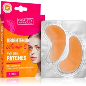 Beauty Formulas Vitamin C rozjasňující maska na oči 6x2 ks