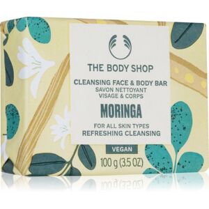 The Body Shop Moringa tuhé mýdlo na obličej a tělo 100 g