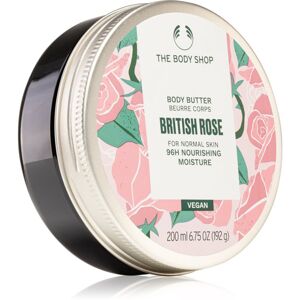 The Body Shop Body Butter Brirish Rose tělové máslo s vůní růží 200 ml