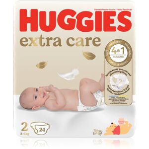 Huggies Extra Care Size 2 jednorázové pleny 3-6 kg 24 ks