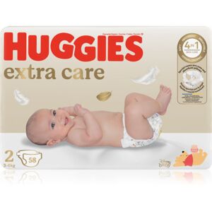 Huggies Extra Care Size 2 jednorázové pleny 3-6 kg 58 ks
