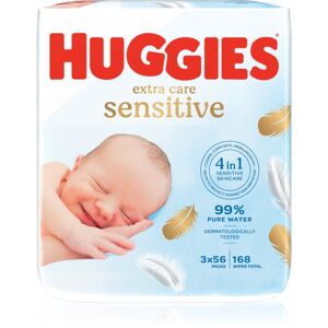 Huggies Extra Care Triplo vlhčené ubrousky pro děti 3x56 ks