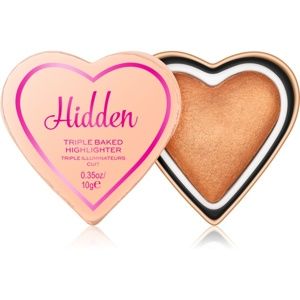 I Heart Revolution Glow Hearts zapečený rozjasňovač odstín Hidden 10 g