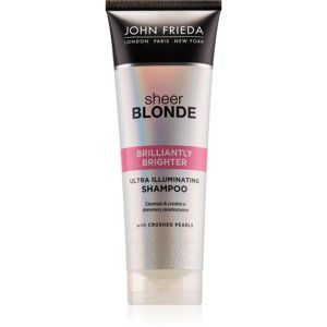 John Frieda Sheer Blonde Brilliantly Brighter šampon pro ochranu barvy blond vlasů s perleťovým leskem 250 ml