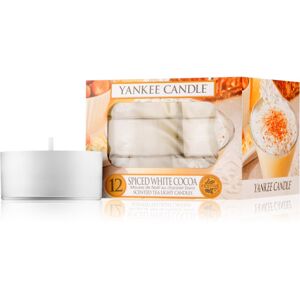 Yankee Candle Spiced White Cocoa čajová svíčka 12 x 9.8 g