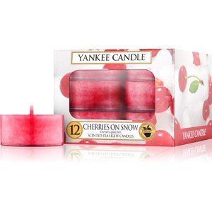 Yankee Candle Cherries on Snow čajová svíčka 12 x 9,8 g