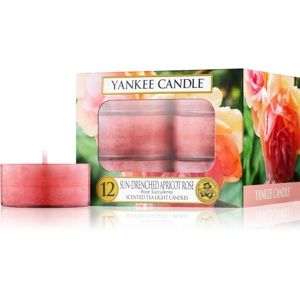 Yankee Candle Sun-Drenched Apricot Rose čajová svíčka 12 x 9,8 g