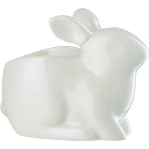 Yankee Candle Pearlescent White Bunny keramický svícen na čajovou svíč