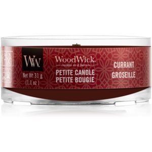Woodwick Currant votivní svíčka s dřevěným knotem 31 g