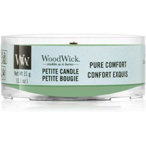 Woodwick Pure Comfort votivní svíčka s dřevěným knotem 31 g