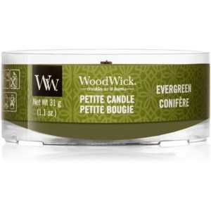 Woodwick Evergreen votivní svíčka s dřevěným knotem 31 g