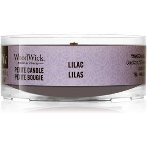 Woodwick Lilac votivní svíčka 31 g s dřevěným knotem