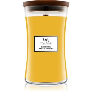 Woodwick Seaside Mimosa vonná svíčka s dřevěným knotem 609,5 g